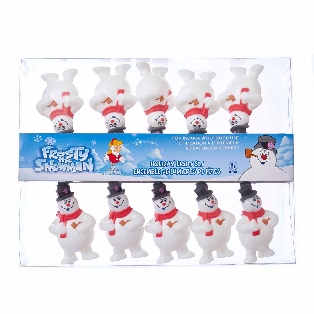 Kurt Adler 10-Light Frosty the Snowman Light Set